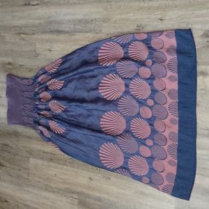 Lapis Strapless Dress